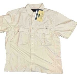 Mens Vented Shirt Small SS Cool Hot Weather Work Sports Exofficio Nylon Poly‎